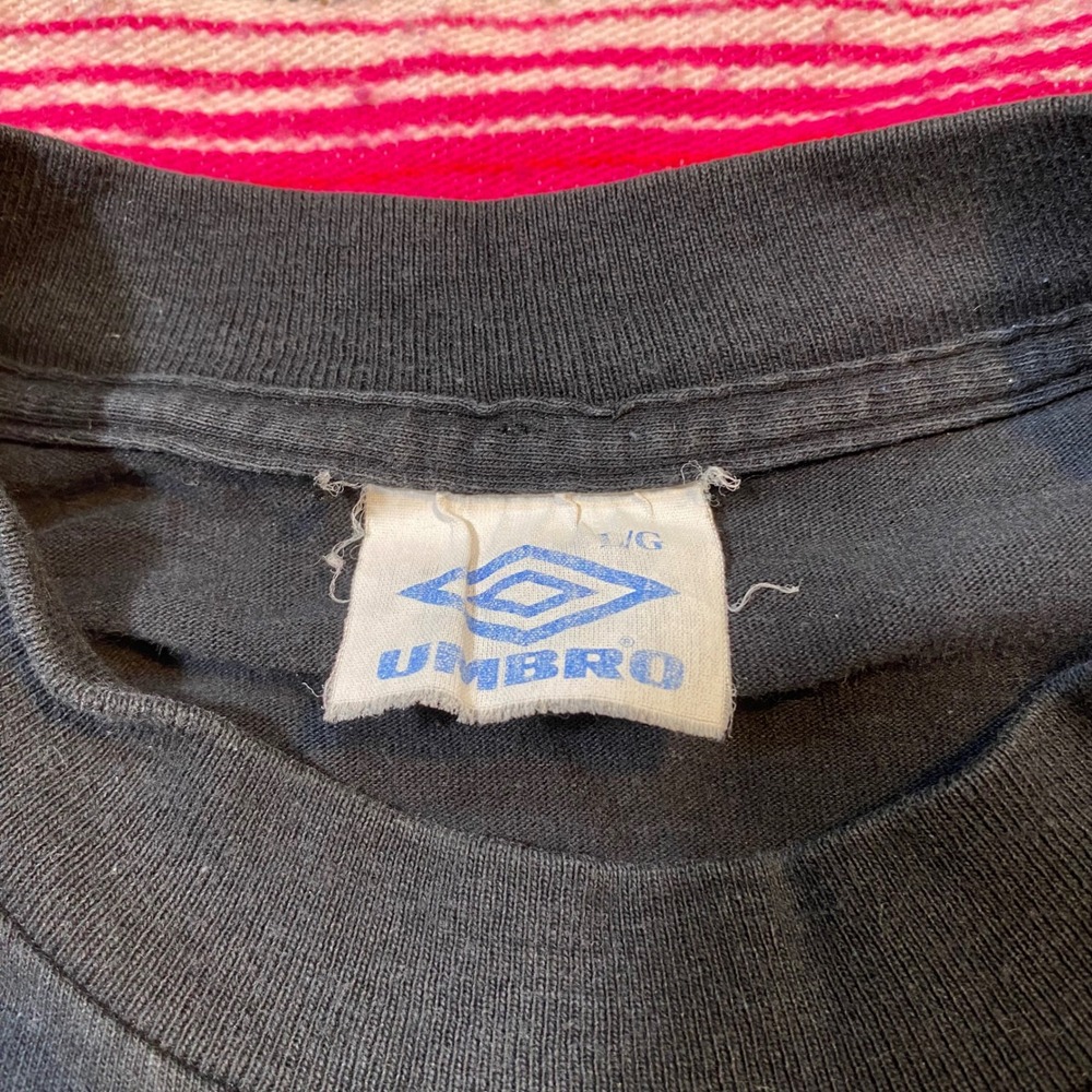 Vintage Umbro Basketball Graphic T-Shirt Mens Large Black 90s Hoops Tee - Picture 4 of 7